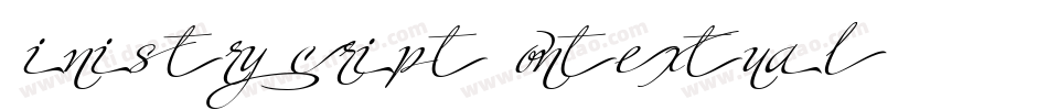 Ministry Script Contextual HFF字体转换